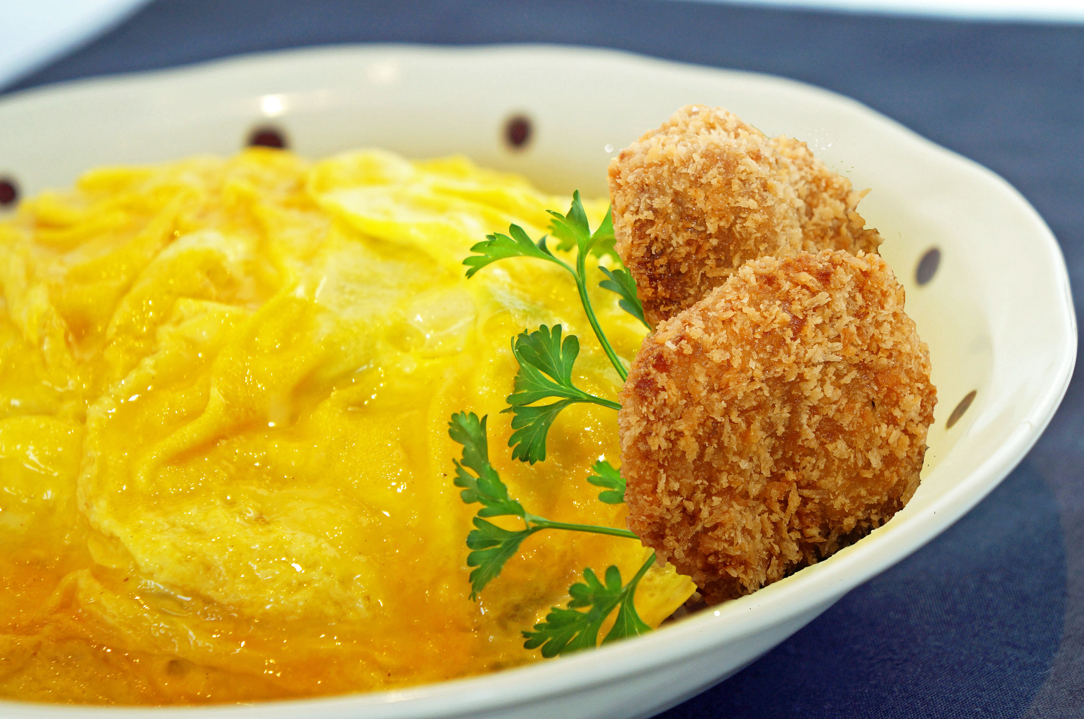 Photo of Takana Fried Rice with fluffy egg on top